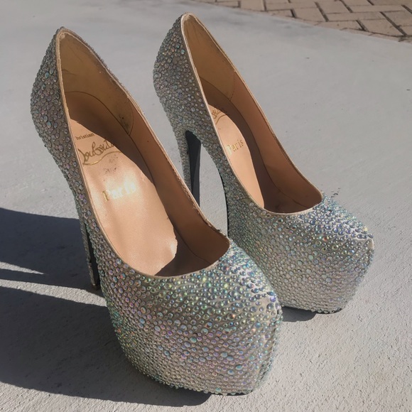 Platform rhinestone heels - Picture 5 of 7